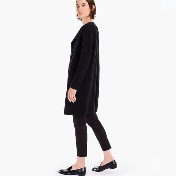 J. Crew Juliette Collarless Sweater Blazer Black Size XS NEW - Picture 7 of 16